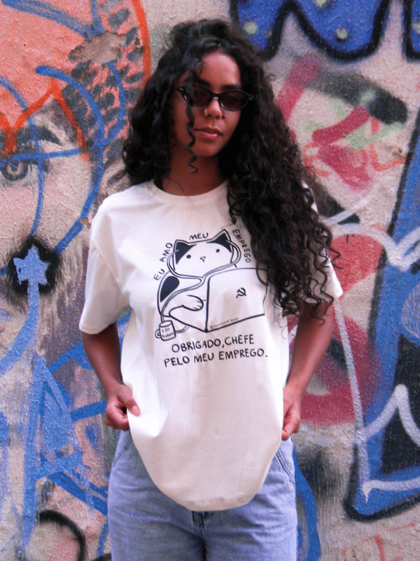 camiseta gatinho comunista