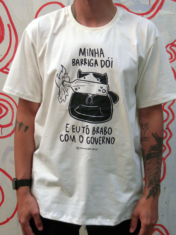 camiseta gatinho anarquista