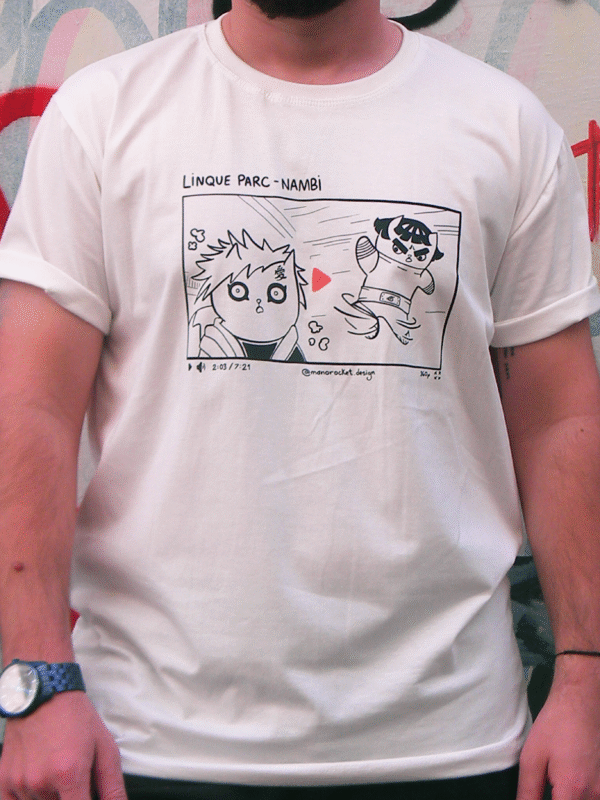 camiseta rock lee vs gaara