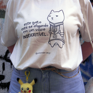 camiseta gatinho depressivo