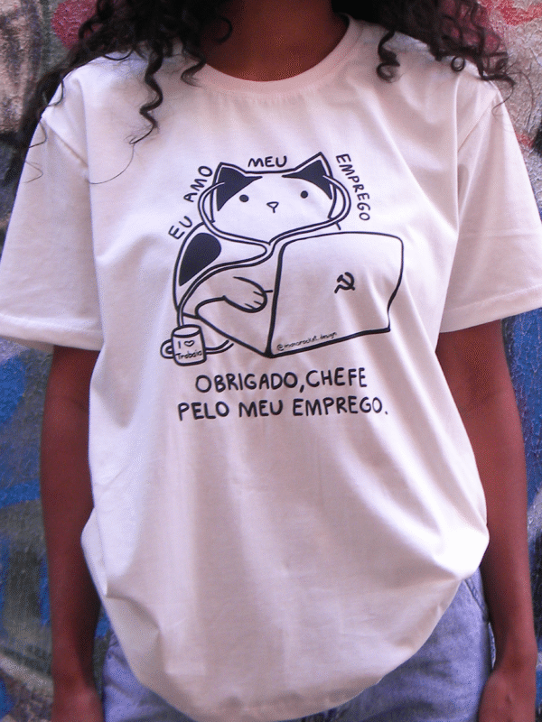 camiseta gatinho comunista