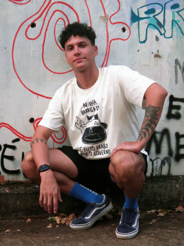 camiseta gatinho anarquista